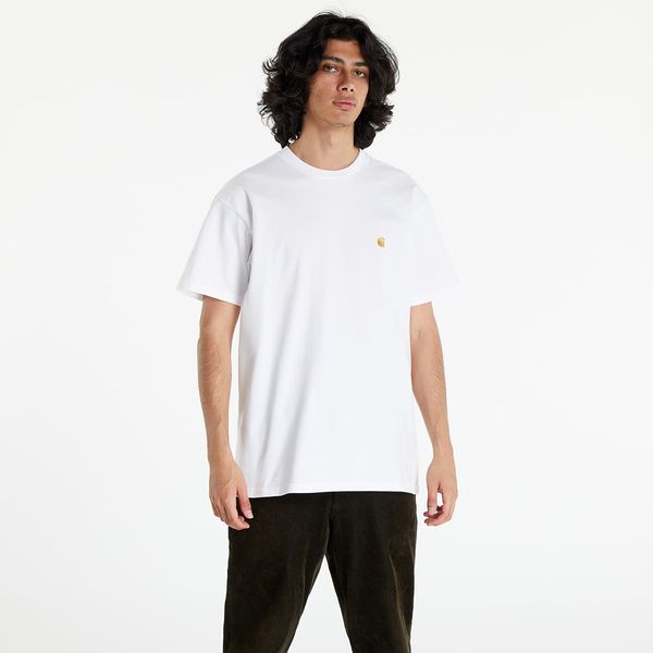 Carhartt WIP Majica Carhartt WIP S/S Chase T-Shirt White/ Gold XXL