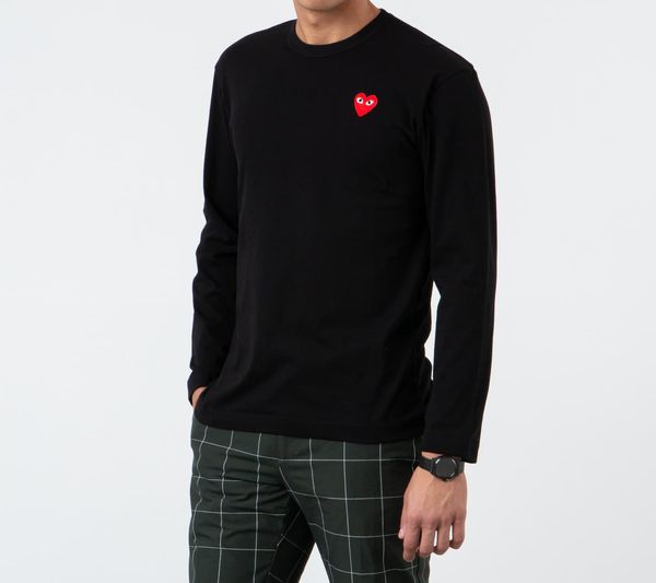 Comme des Garçons PLAY Majica Comme des Garçons PLAY Long Sleeve Tee UNISEX Black M