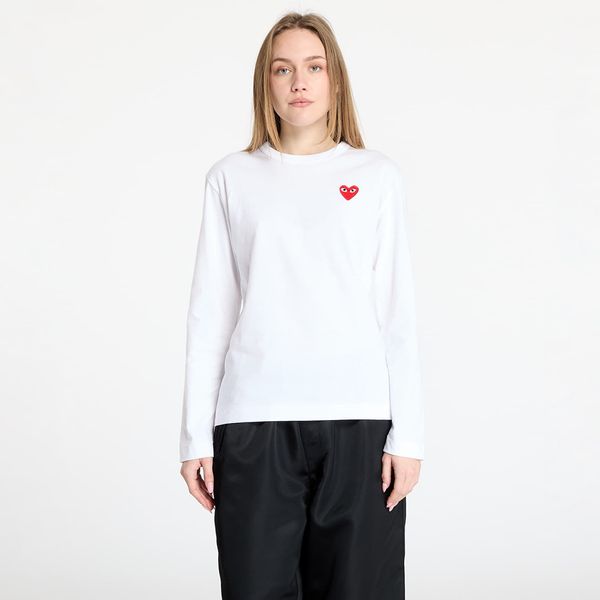 Comme des Garçons PLAY Majica Comme des Garçons PLAY Long Sleeve Tee UNISEX White L