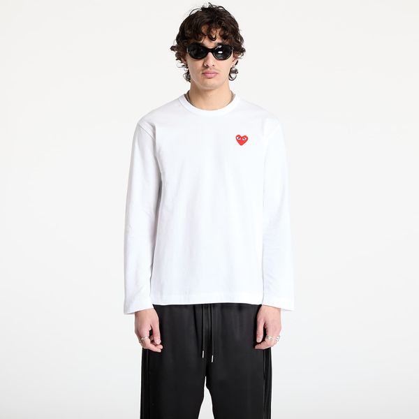 Comme des Garçons PLAY Majica Comme des Garçons PLAY Long Sleeve Tee UNISEX White M