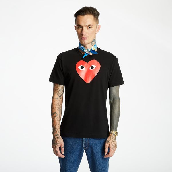 Comme des Garçons PLAY Majica Comme des Garçons PLAY Tee UNISEX Black S