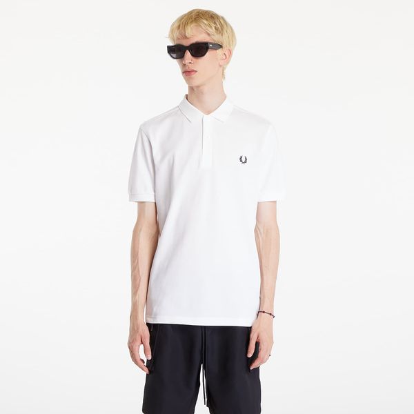 FRED PERRY Majica FRED PERRY Plain Polo Short Sleeve Tee White XXL
