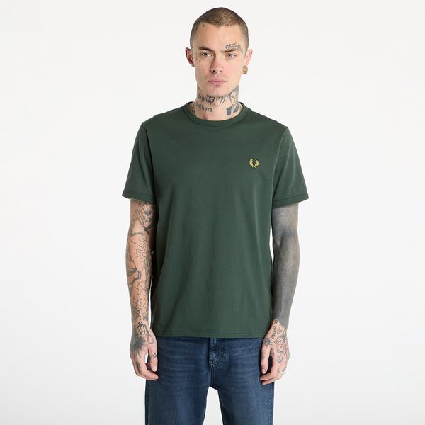 FRED PERRY Majica FRED PERRY Ringer T-Shirt Court Green L