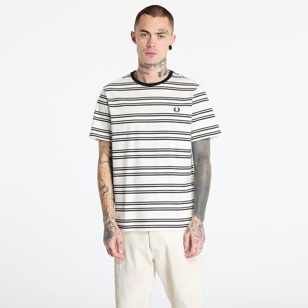 FRED PERRY Majica FRED PERRY Sport Fine Stripe T-Shirt Ecru/ Black L