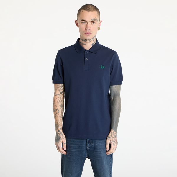 FRED PERRY Majica FRED PERRY The Fred Perry Shirt Dark Carbon/ Label Green M
