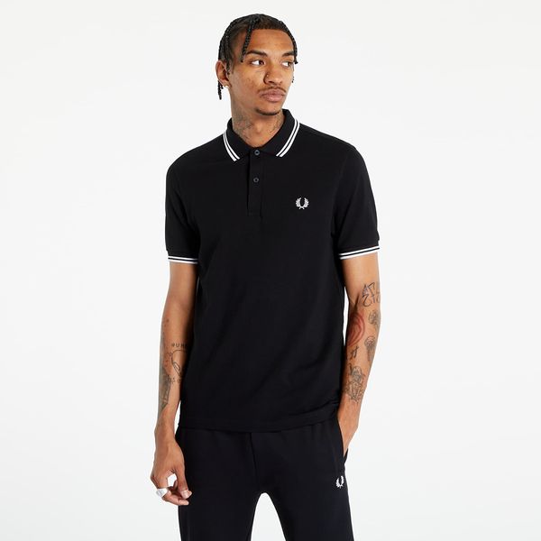 FRED PERRY Majica Fred Perry Twin Tipped Fred Perry Shirt Black L