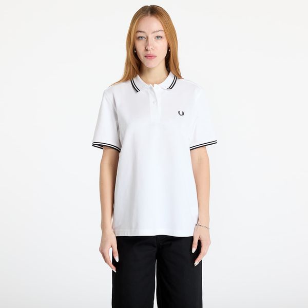 FRED PERRY Majica FRED PERRY Twin Tipped Polo Shirt White 10