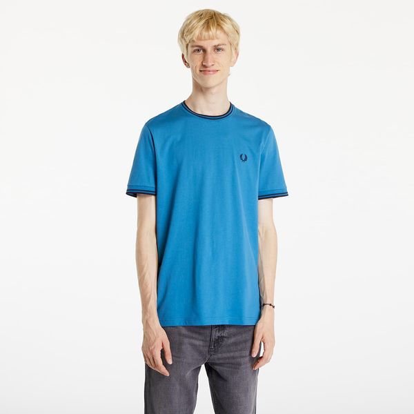 FRED PERRY Majica FRED PERRY Twin Tipped T-Shirt Ocean/ Navy M