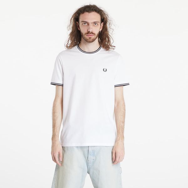 FRED PERRY Majica FRED PERRY Twin Tipped T-Shirt White L