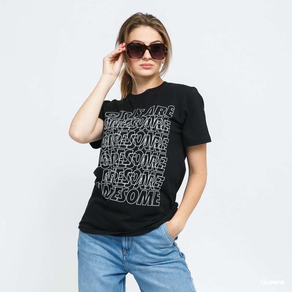 Girls Are Awesome Majica Girls Are Awesome Messy Morning Tee Black XS