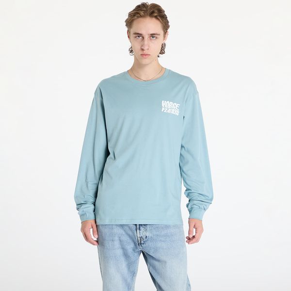 Horsefeathers Majica Horsefeathers Distort Long Sleeve T-Shirt Blue Haze L