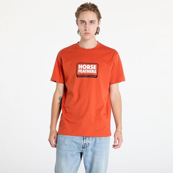 Horsefeathers Majica Horsefeathers Millennium T-Shirt Orange Rust L