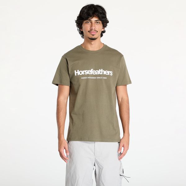 Horsefeathers Majica Horsefeathers Quarter T-Shirt Burnt Olive L