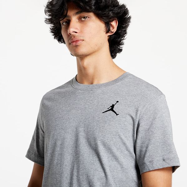 Jordan Majica Jordan M J Jumpman Emb Ss Crew Carbon Heather/Black M