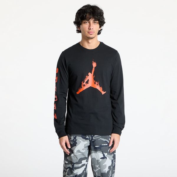 Jordan Majica Jordan Men's Long-Sleeve T-Shirt Black/ Team Orange/ Team Orange L