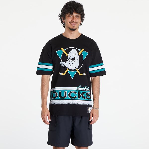 Mitchell & Ness Majica Mitchell & Ness NHL Fashion Oversized SS Tee Vintage Logo Anaheim Ducks Black L