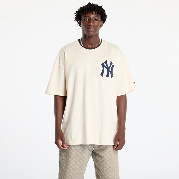 New Era Majica New Era New York Yankees World Series Drop Shoulder T-Shirt UNISEX Light Cream/ Navy L