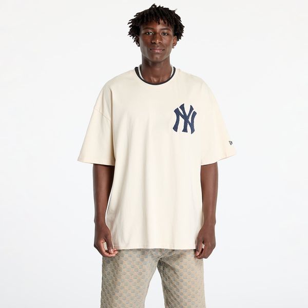 New Era Majica New Era New York Yankees World Series Drop Shoulder T-Shirt UNISEX Light Cream/ Navy S