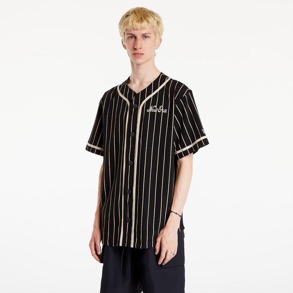 New Era Majica New Era Pinstripe Jersey Black/ Stone M