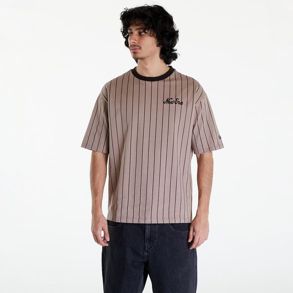 New Era Majica New Era Pinstripe Oversized T-Shirt UNISEX Ash Brown/ Black M