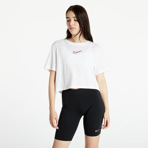 Nike Majica Nike Sportswear W Crop Tee Print White L