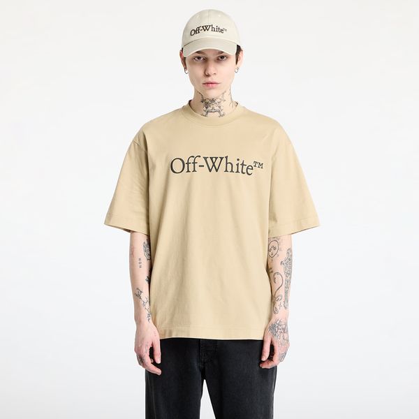 Off-White Majica Off-White Big Bookish Skate S/S Tee Creme Brulée XL