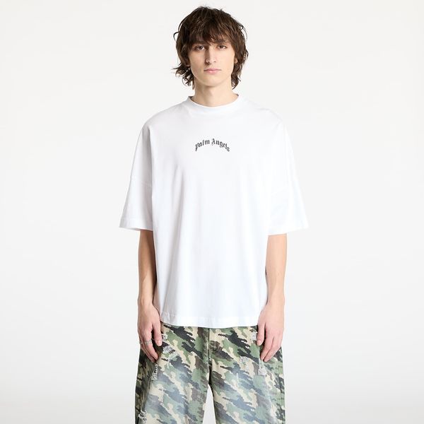 Palm Angels Majica Palm Angels Back Curved Logo Oversized Tee Off White/ Black L