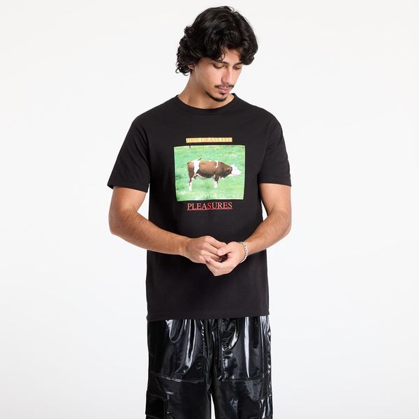 PLEASURES Majica PLEASURES Grass Fed T-Shirt Black L