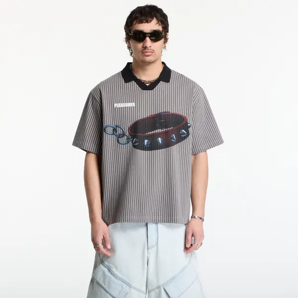 PLEASURES Majica PLEASURES Pet Polo Charcoal S