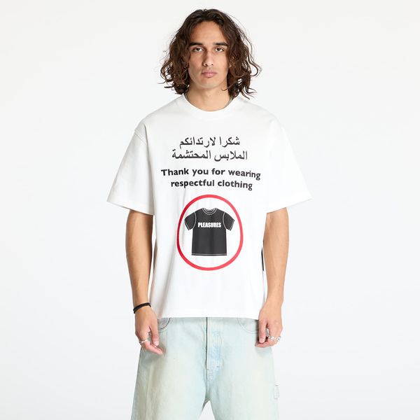 PLEASURES Majica PLEASURES Respect Heavyweight T-Shirt White L