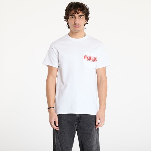 PLEASURES Majica PLEASURES Staff Pocket T-Shirt White L