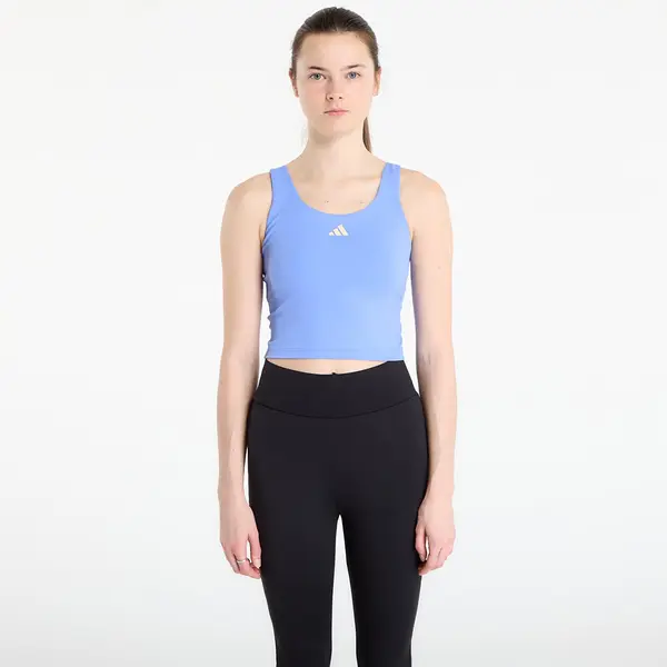 adidas Performance Majica s tankom adidas 3 Stripes Studio All Me Light Support Tank Top Blue Fusion L