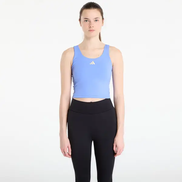 adidas Performance Majica s tankom adidas 3 Stripes Studio All Me Light Support Tank Top Blue Fusion M