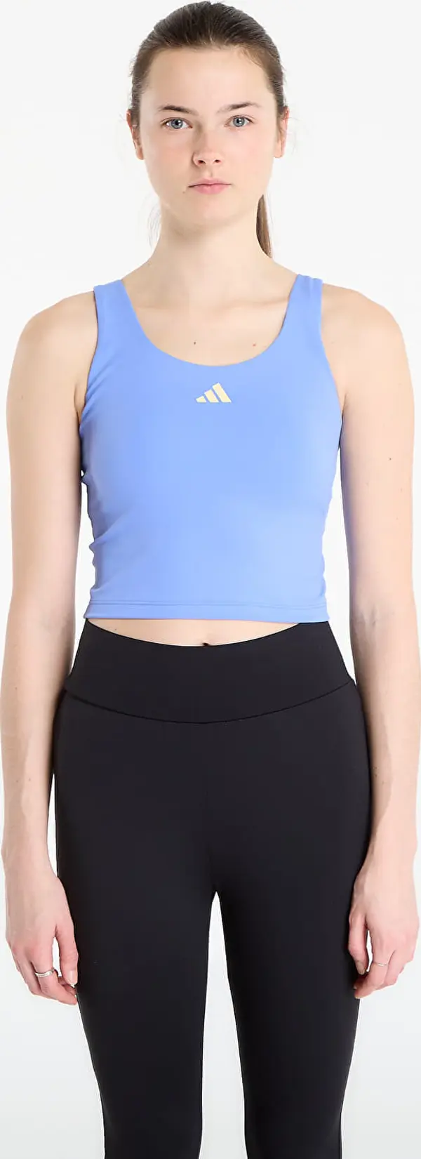 adidas Performance Majica s tankom adidas 3 Stripes Studio All Me Light Support Tank Top Blue Fusion S