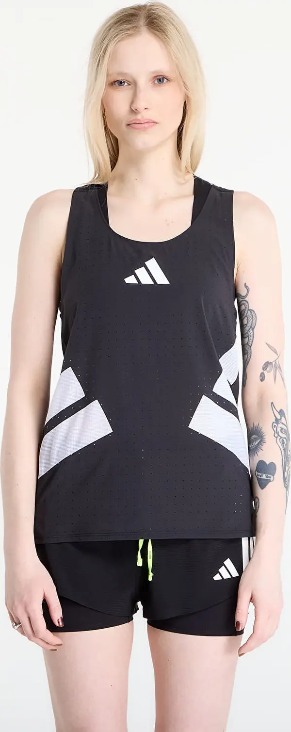 adidas Performance Majica s tankom adidas Adizero Road To Records Singlet Black S