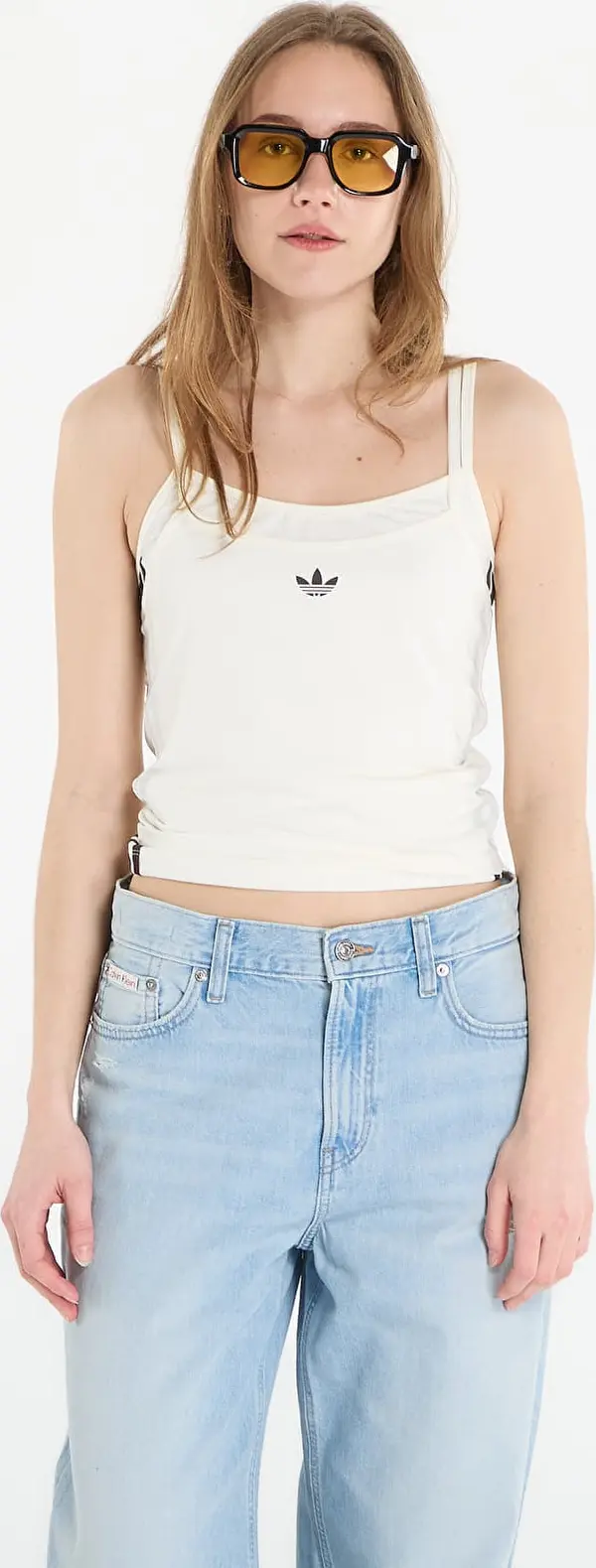 adidas Originals Majica s tankom adidas Double Layered Tank Top Off White/ Off White L