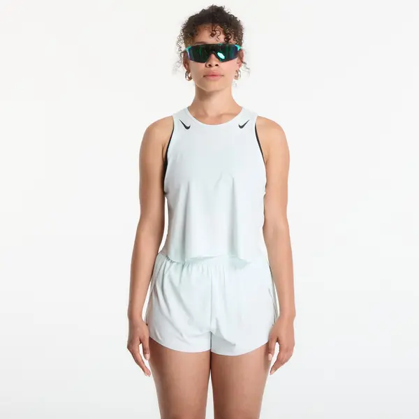 Nike Majica s tankom Nike AeroSwift Women's Dri-FIT ADV Cropped Running Tank Top Barely Green/ Black M