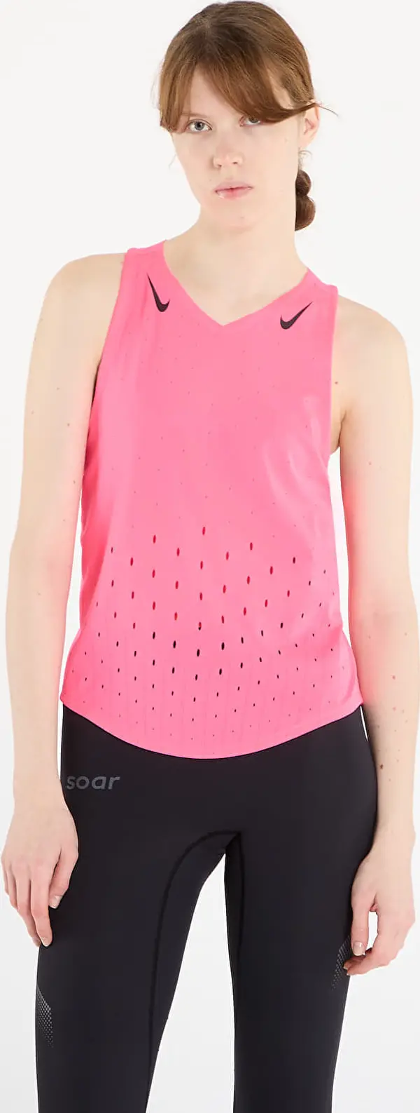 Nike Majica s tankom Nike AeroSwift Women's Dri-FIT ADV Running Singlet Hyper Pink/ Black S