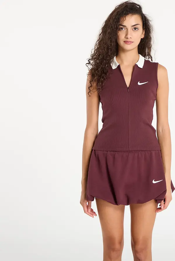 Nike Majica s tankom Nike W Fitted Tank Burgundy Crush/ Sail L