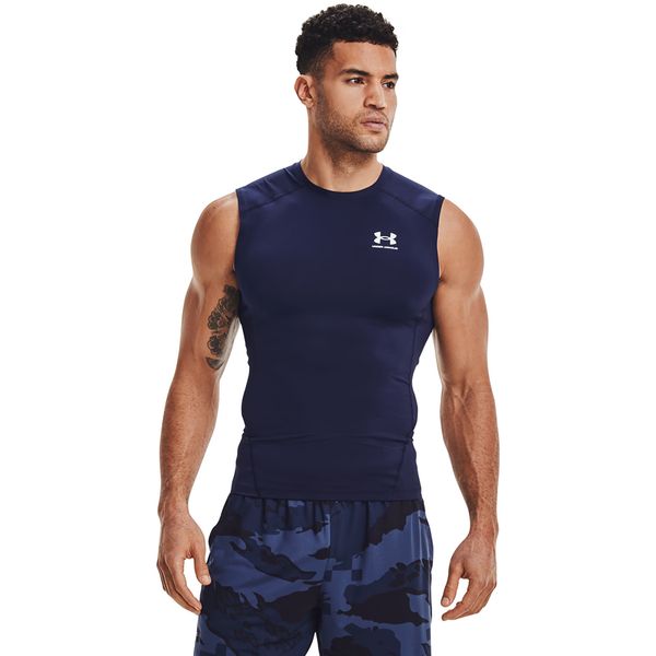 Under Armour Majica s tankom Under Armour Hg Armour Comp Sl Midnight Navy/ White L