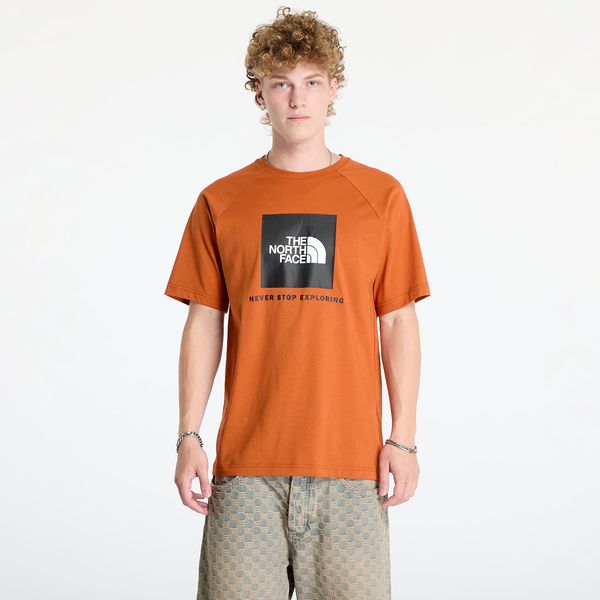 The North Face Majica The North Face M S/S Raglan Redbox Tee Earthen Copper L