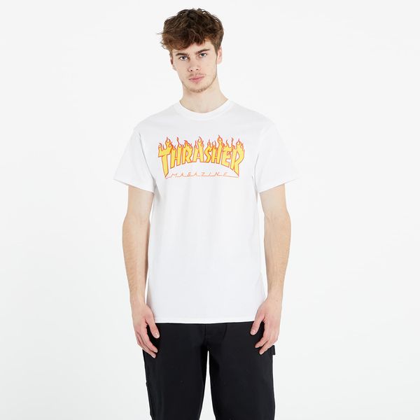 Thrasher Majica Thrasher Flame Logo T-Shirt White XXL