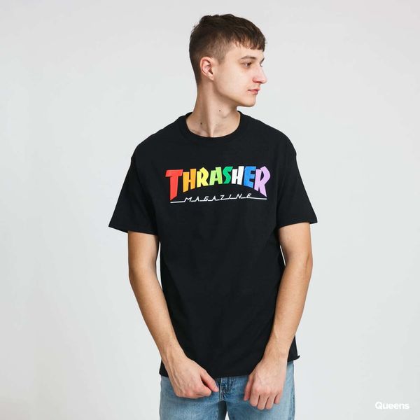 Thrasher Majica Thrasher Rainbow Mag Tee Black S