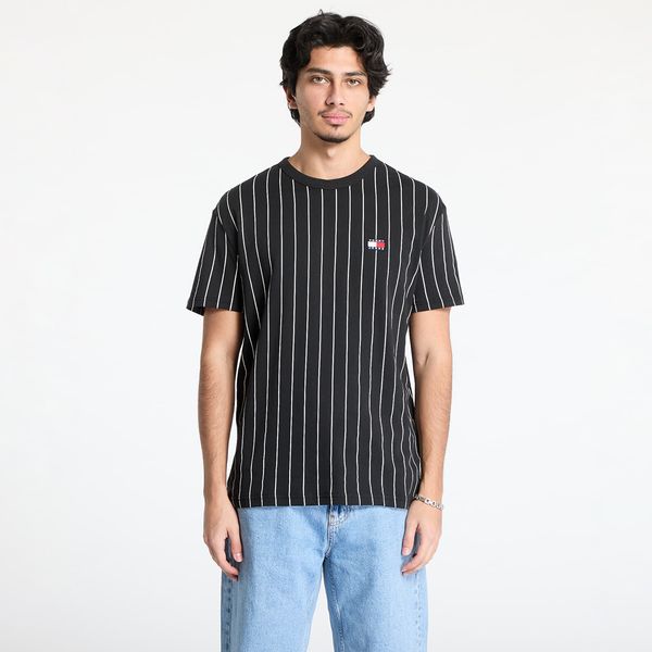 Tommy Hilfiger Majica Tommy Jeans Reg Stripe Badge Top Black S