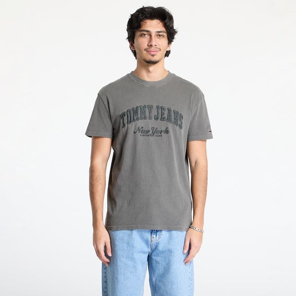 Tommy Hilfiger Majica Tommy Jeans Reg Vintage Varsity Tee Black S