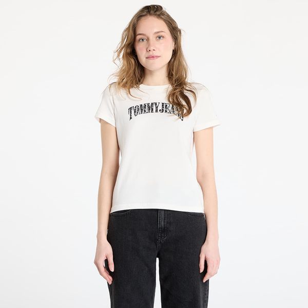 Tommy Hilfiger Majica Tommy Jeans Regular Floral Varsity Tee White M