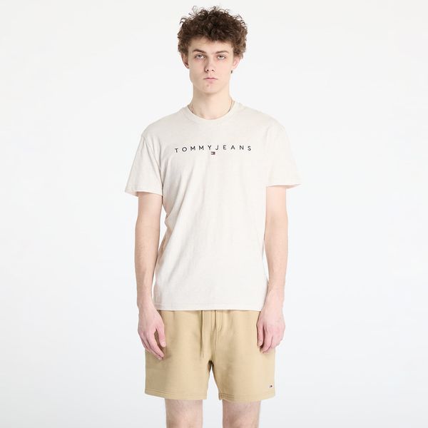 Tommy Hilfiger Majica Tommy Jeans Regular Linear Logo Tee Beige S