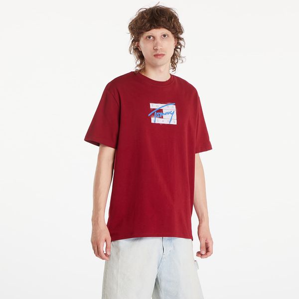 Tommy Hilfiger Majica Tommy Jeans Regular Street Flag Tee Red Carpet XL