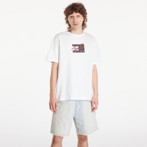 Tommy Hilfiger Majica Tommy Jeans Regular Street Flag Tee White L