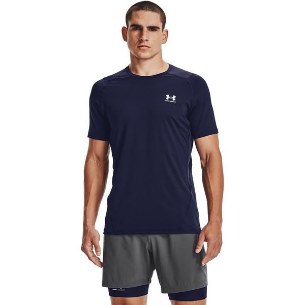 Under Armour Majica Under Armour Hg Armour Fitted SS Midnight Navy/ White XXL